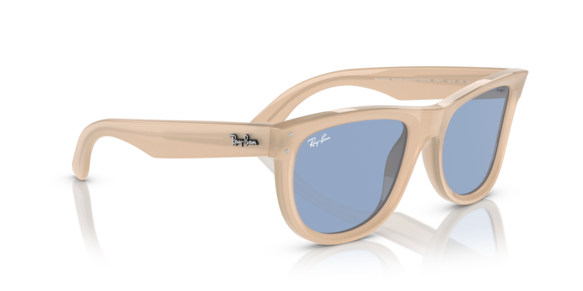 Ray Ban Wayfarer Reverse - Beige ópalo con micas azul claro