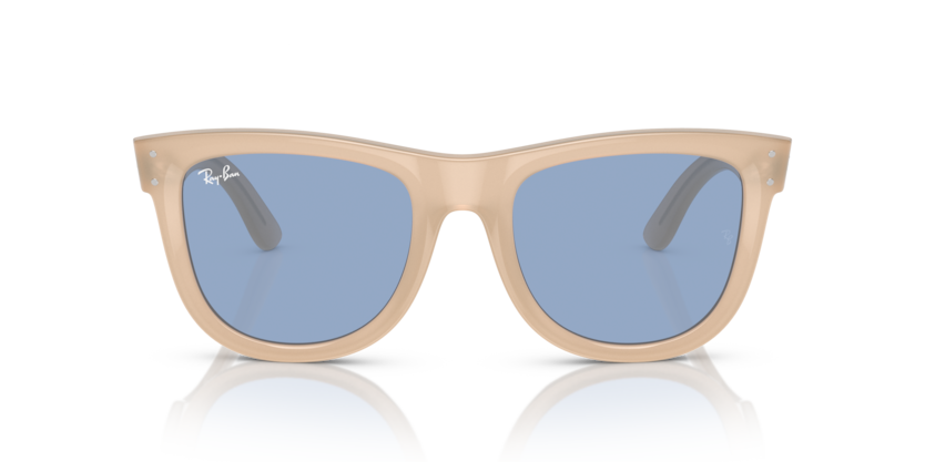 Ray Ban Wayfarer Reverse - Beige ópalo con micas azul claro
