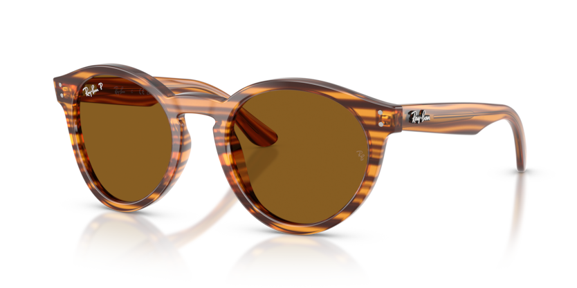 Ray Ban RBR0505S Reverse Polarizado - Havana a rayas con mica marrón polarizado