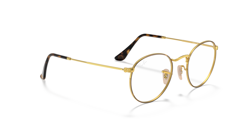 Ray Ban Round Metal - Havana sobre dorado