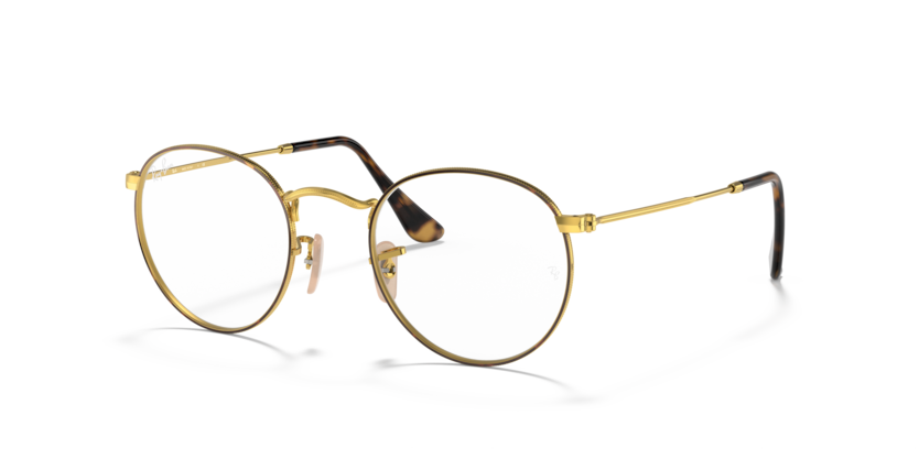 Ray Ban Round Metal - Havana sobre dorado