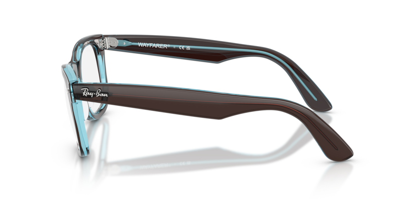 Ray Ban Wayfarer Ease - Marrón sobre azul transparente