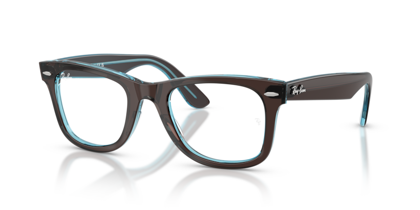 Ray Ban Wayfarer Ease - Marrón sobre azul transparente