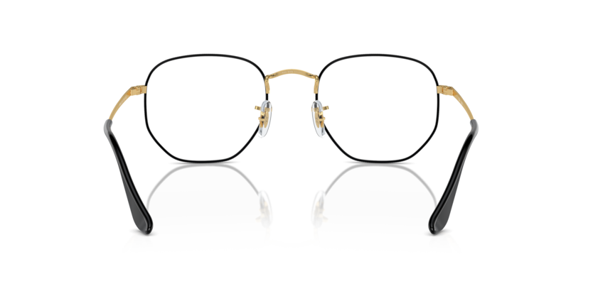 Ray Ban Hexagonal Optics - Negro sobre dorado