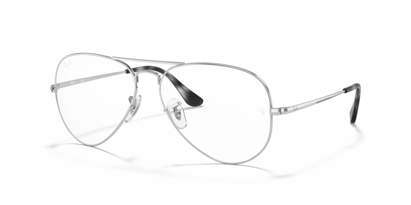 Ray Ban Aviator Optics - Plateado