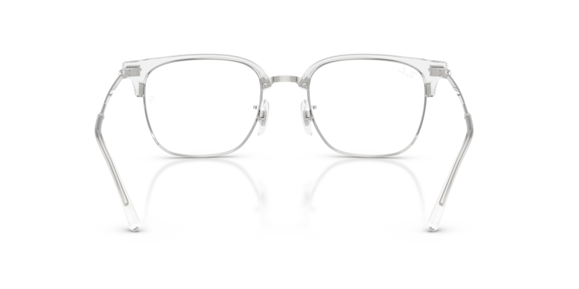 Ray Ban New Clubmaster Optics - Transparente sobre plata