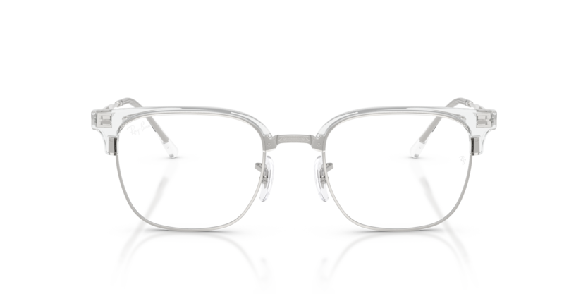 Ray Ban New Clubmaster Optics - Transparente sobre plata