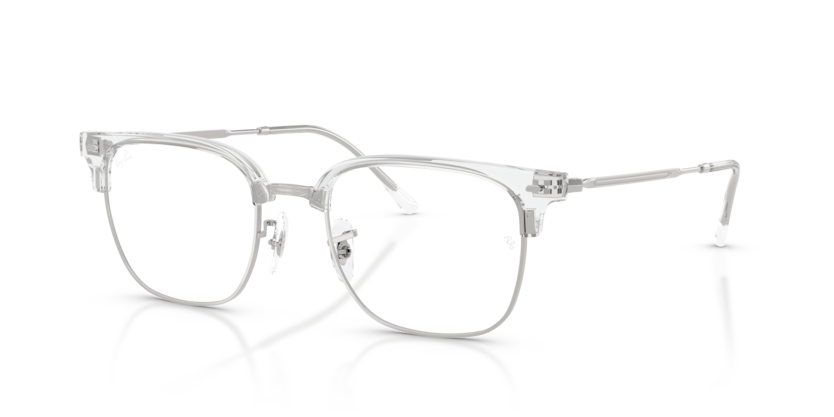 Ray Ban New Clubmaster Optics - Transparente sobre plata